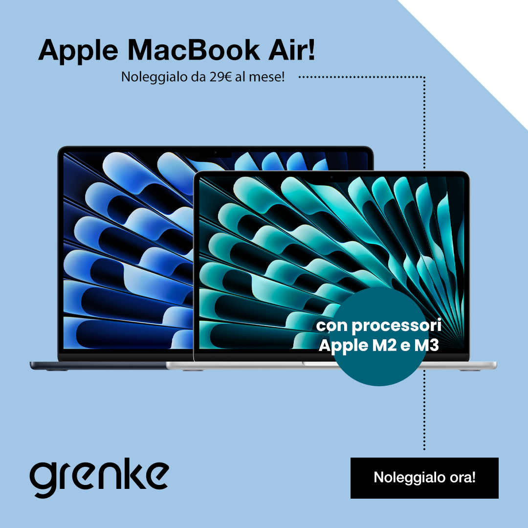 Noleggia Apple MacBook Air con Grenke