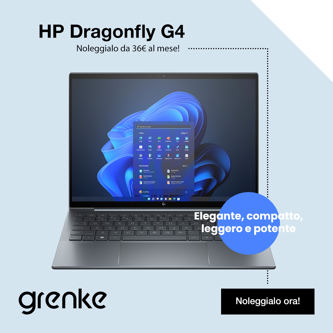 Noleggia HP Dragonfly G4 con Grenke