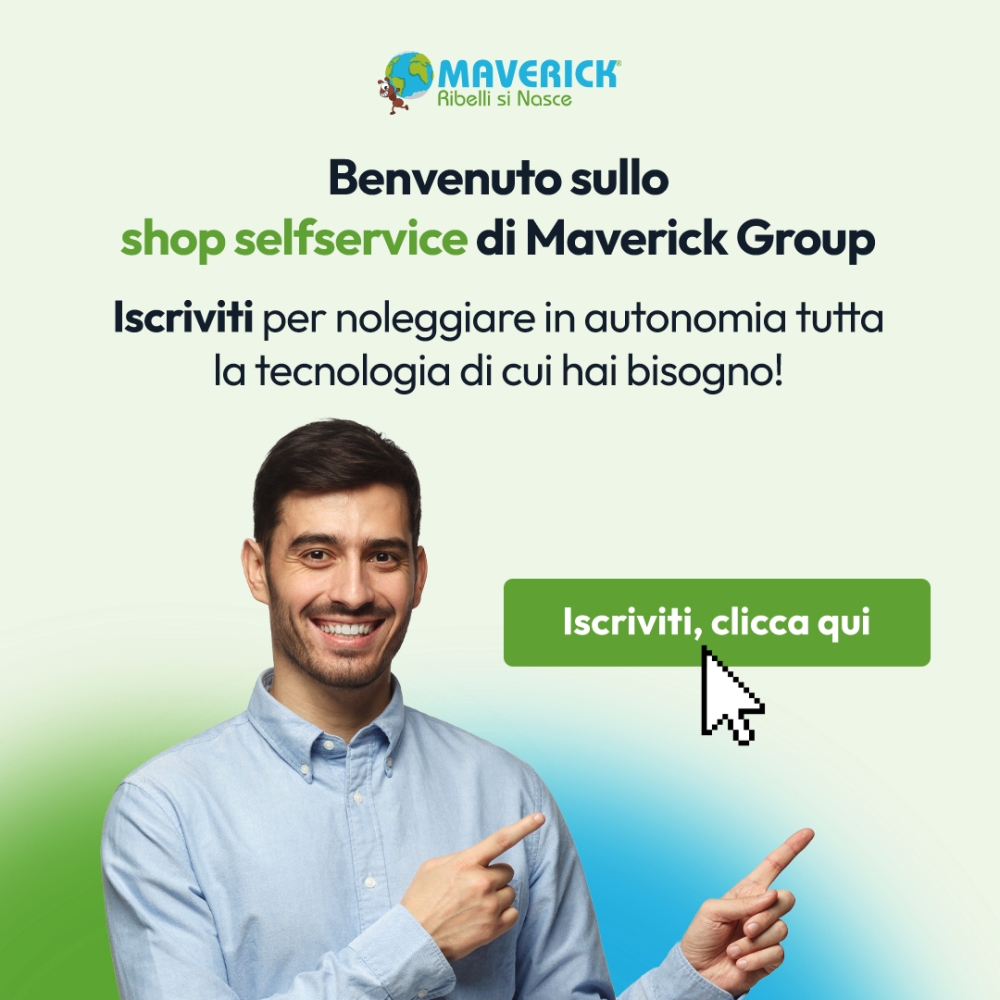 Noleggia con Maverick Group, crea il tuo account